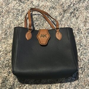 NWOT Anne Klein Black Double Strap Purse